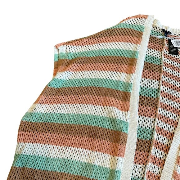 Torrid Sleeveless Stripe Sweater Duster Vest Long Length Size 3X 4X Women's NWT - Picture 5 of 12
